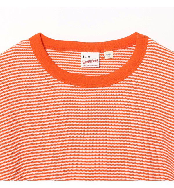 BEAMS SELECTION for WOMEN「【別注】Healthknit / ワッフル ボーダー Tシャツ」|Tシャツ・カットソー|