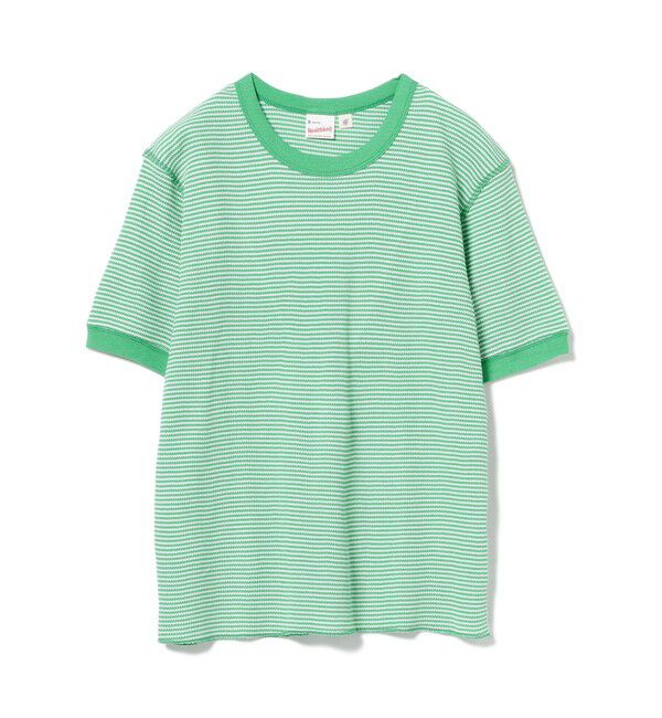 BEAMS SELECTION for WOMEN「【別注】Healthknit / ワッフル ボーダー Tシャツ」|Tシャツ・カットソー|