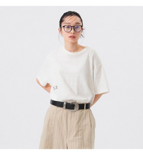 BEAMS SELECTION for WOMEN「【別注】WAREHOUSE & CO. / ステンシル13 Tシャツ」|Tシャツ・カットソー|