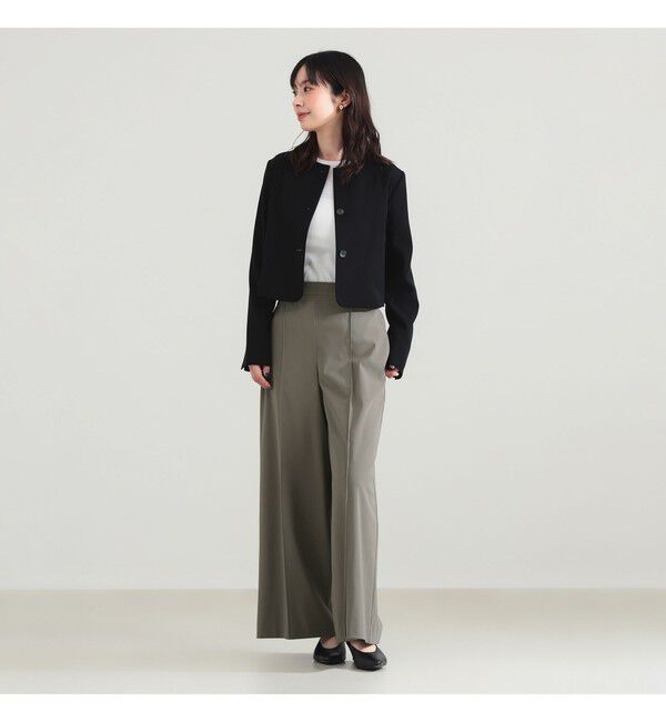 Demi-Luxe BEAMS 「クロップド クルーネック ジャケット」|ダッフルコート|