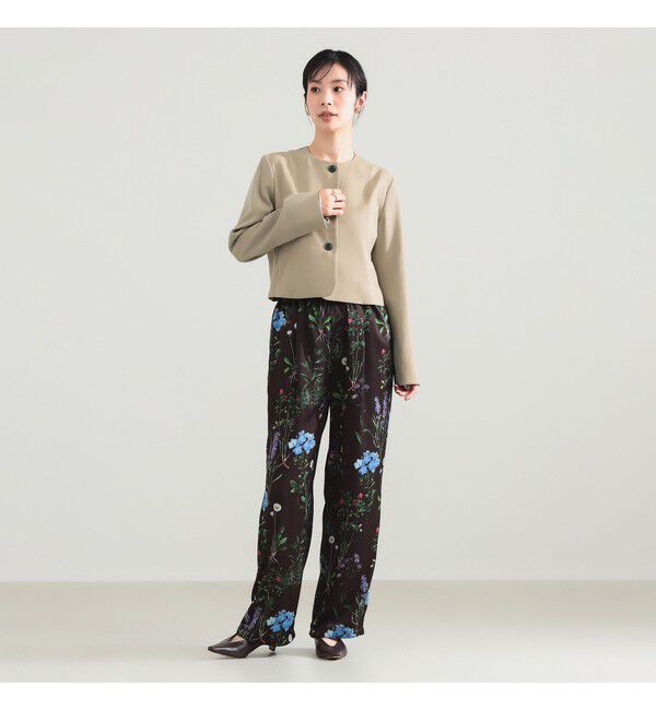 Demi-Luxe BEAMS 「クロップド クルーネック ジャケット」|ダッフルコート|