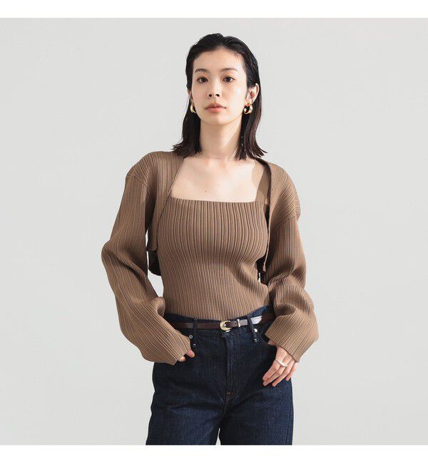 BEAMS SELECTION for WOMEN「ORR / アコーディオン ボレロ」|ニット・セーター|