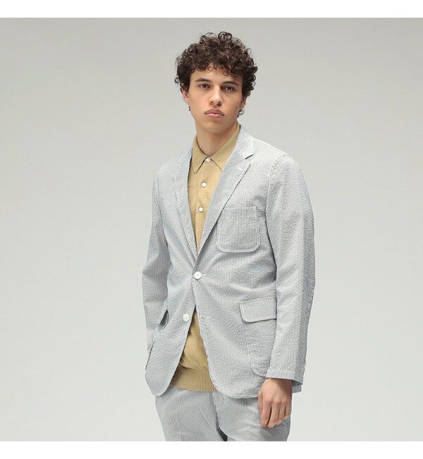 BEAMS PLUS「3B Shirt Jacket COOLMAX (R) Seersucker」|その他|