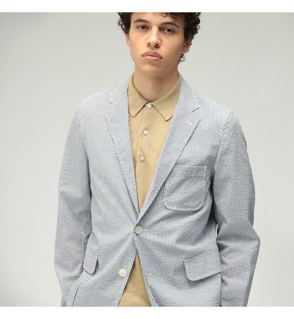 BEAMS PLUS「3B Shirt Jacket COOLMAX (R) Seersucker」|その他|