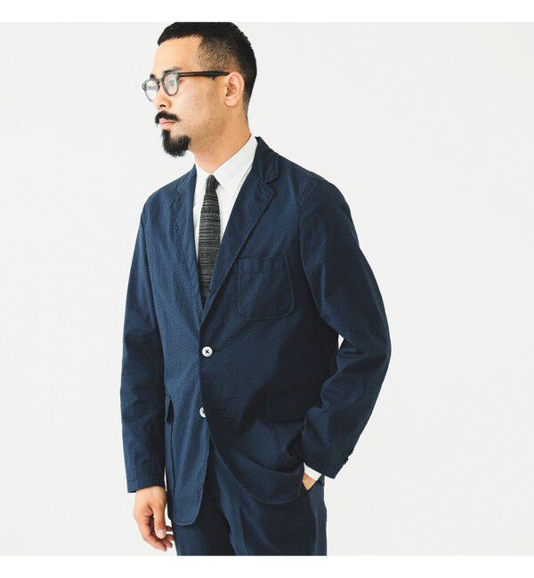 BEAMS PLUS「3B Shirt Jacket COOLMAX (R) Seersucker」|その他|