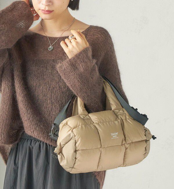 SHIPS for women「【SHIPS別注】TAION: BOSTON BAG」|ボストンバッグ|ベージュ