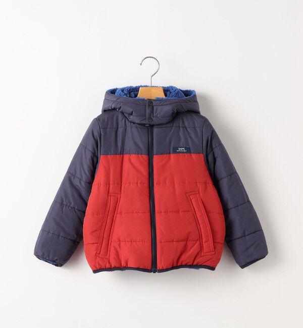 SHIPS KIDS「100～130cm/〈洗濯機可能〉ボア&times;タフタ リバーシブル ジャケット」|ブルゾン・スタジャン|