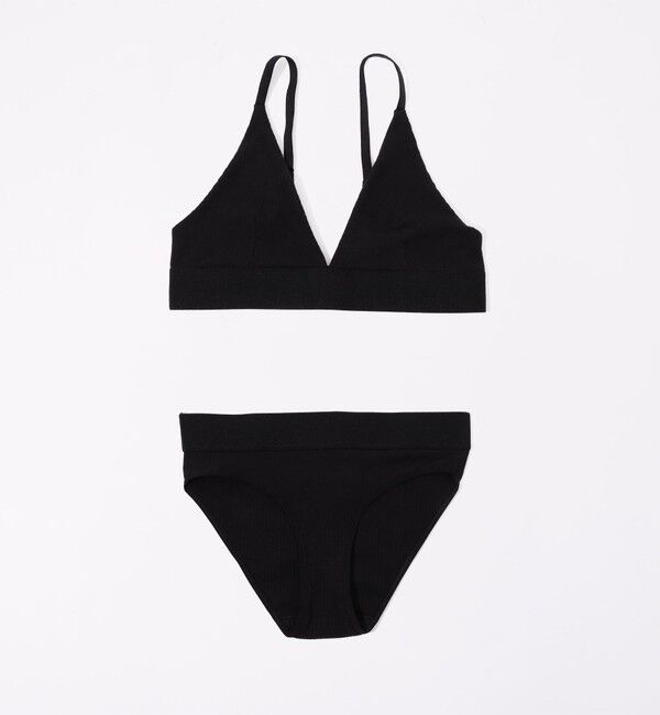 TOMORROWLAND BUYING WEAR「BASE RANGE コットンリブ トライアングルブラトップ」|インナー|