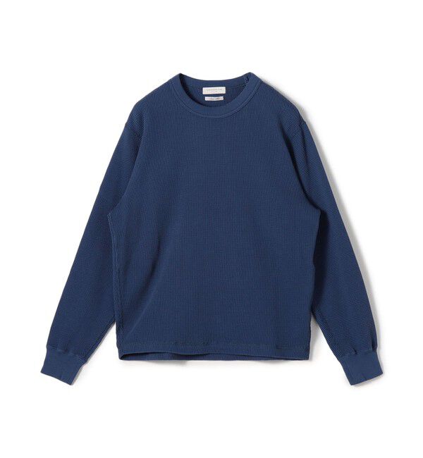 TOMORROWLAND MENS「スビンコットン ワッフル クルーネックカットソー」|Tシャツ・カットソー|65 ブルー