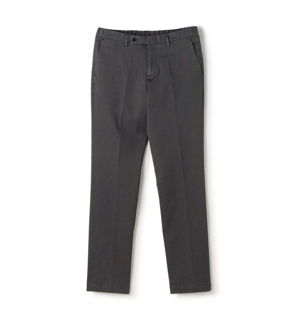 TOMORROWLAND MENS「コットンストレッチチノ イージースラックス SONDRIO」|スラックス|17 チャコールグレー
