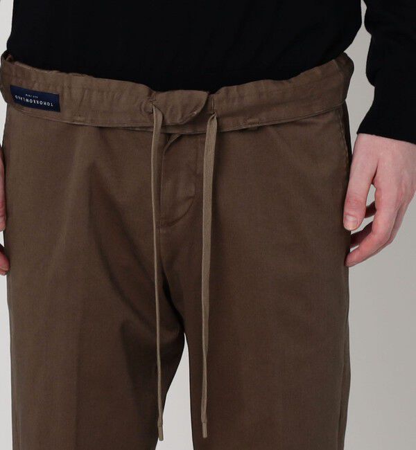TOMORROWLAND MENS「コットンストレッチチノ イージースラックス SONDRIO」|スラックス|