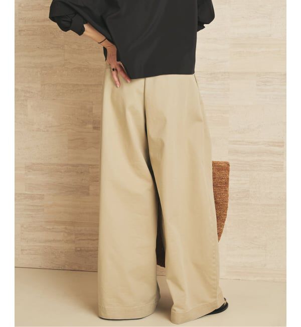 Plage「《追加》R&rsquo;IAM Super wide CHINO パンツ 4」|チノ|