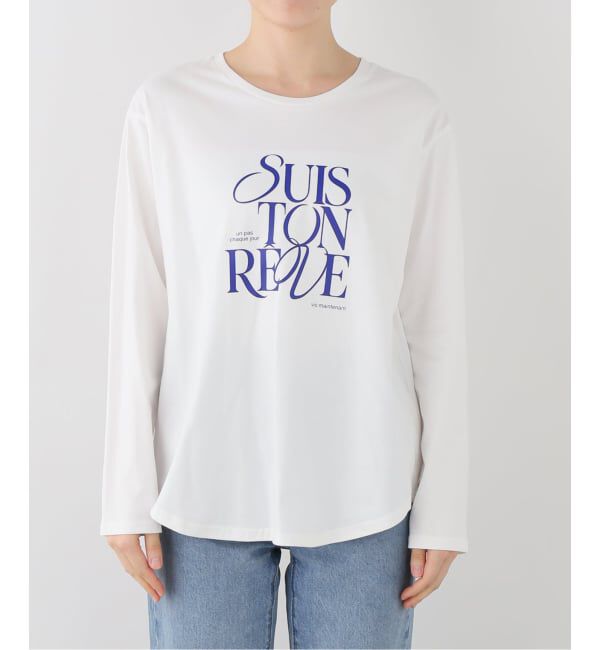 SLOBE IENA「SUIS TONREVE ロンTEE」|Tシャツ・カットソー|ホワイト