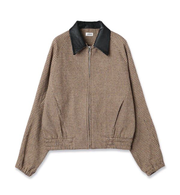 PULP「JIEDA / ジエダ LEATHER COLLAR SHORT JACKET」|その他|ブラウン