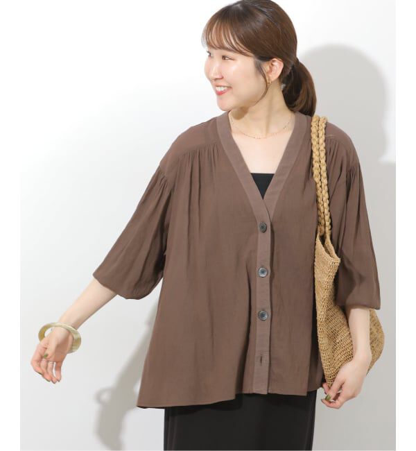 JOURNAL STANDARD relume「《追加5》T/R強撚ブラウス」|シャツ・ブラウス|