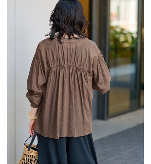 JOURNAL STANDARD relume「《追加5》T/R強撚ブラウス」|シャツ・ブラウス|