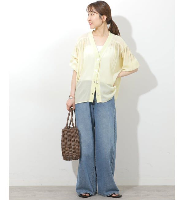 JOURNAL STANDARD relume「《追加5》T/R強撚ブラウス」|シャツ・ブラウス|