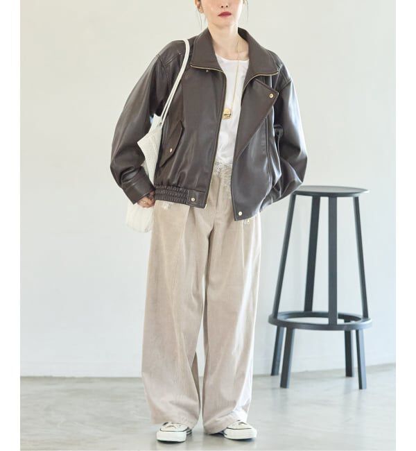 journal standard L'essage「《追加予約》ストレッチコーデュロイ 2タックパンツ」|その他|