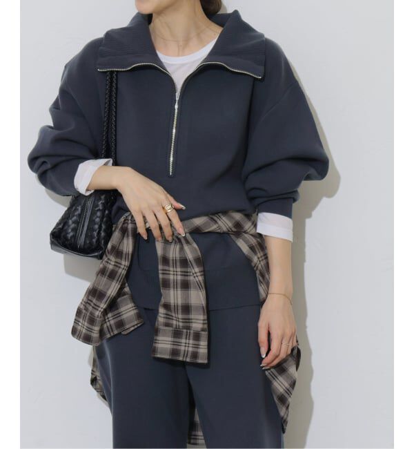 JOURNAL STANDARD relume「《予約》【MULTI FUNC+】ハーフジップニット」|ニット・セーター|ネイビー