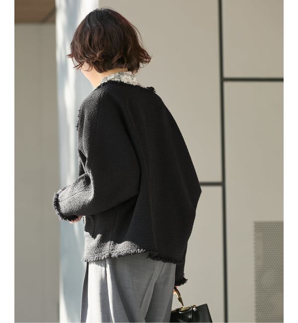 journal standard L'essage「《追加予約6》【金子綾さん着用】GIOLICA TWEED ドルマンジャケット」|その他|