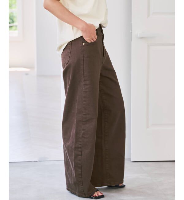 Spick and Span「《追加3》SOMETHING for SS 別注 HANA CURVE TAPERD」|デニム|