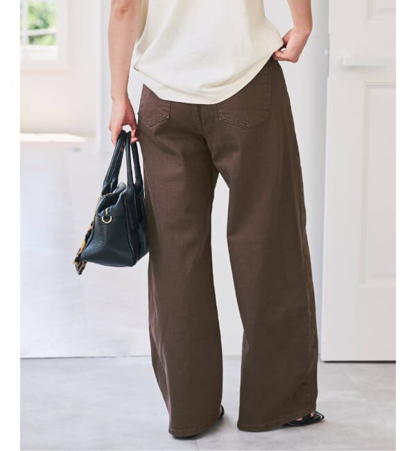 Spick and Span「《追加3》SOMETHING for SS 別注 HANA CURVE TAPERD」|デニム|