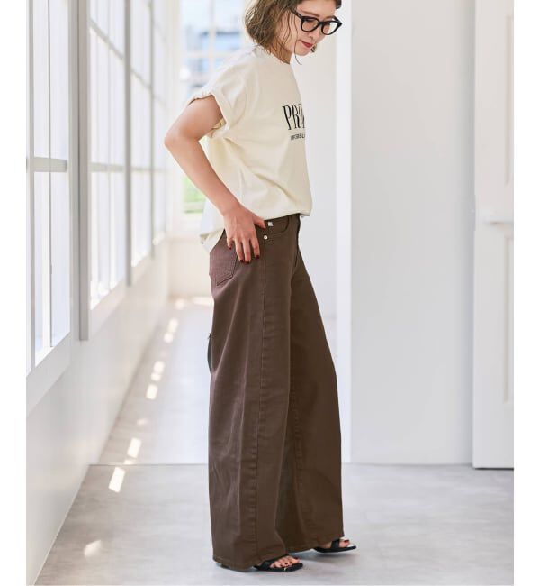 Spick and Span「《追加3》SOMETHING for SS 別注 HANA CURVE TAPERD」|デニム|