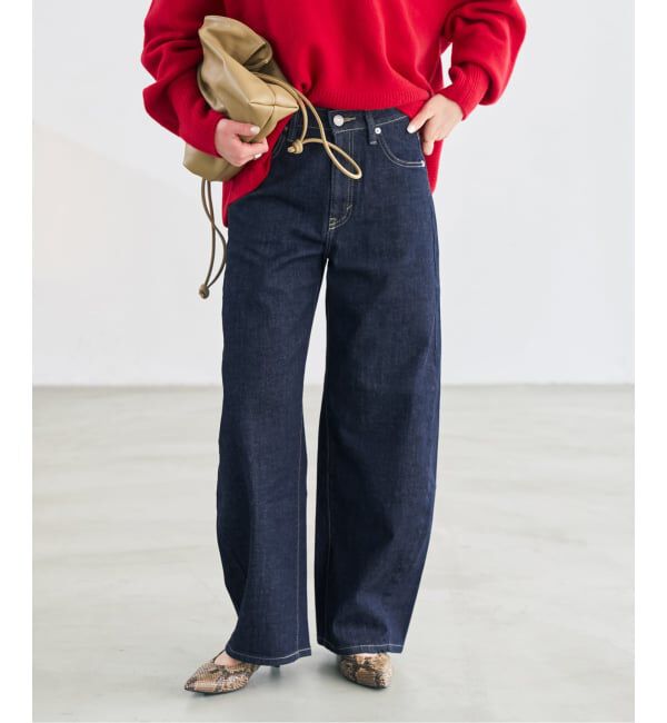 Spick and Span「《追加3》SOMETHING for SS 別注 HANA CURVE TAPERD」|デニム|