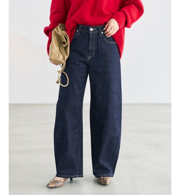 Spick and Span「《追加3》SOMETHING for SS 別注 HANA CURVE TAPERD」|デニム|