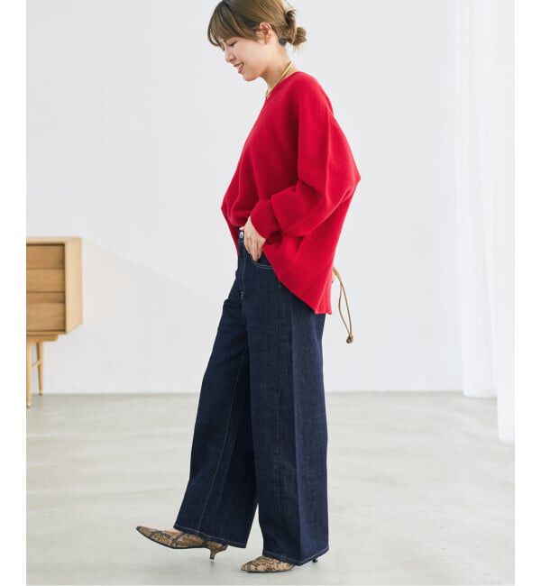 Spick and Span「《追加3》SOMETHING for SS 別注 HANA CURVE TAPERD」|デニム|