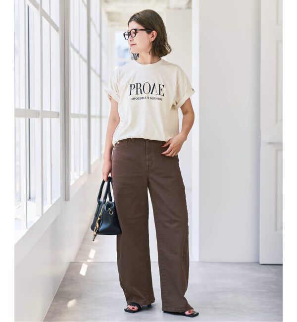 Spick and Span「《追加3》SOMETHING for SS 別注 HANA CURVE TAPERD」|デニム|
