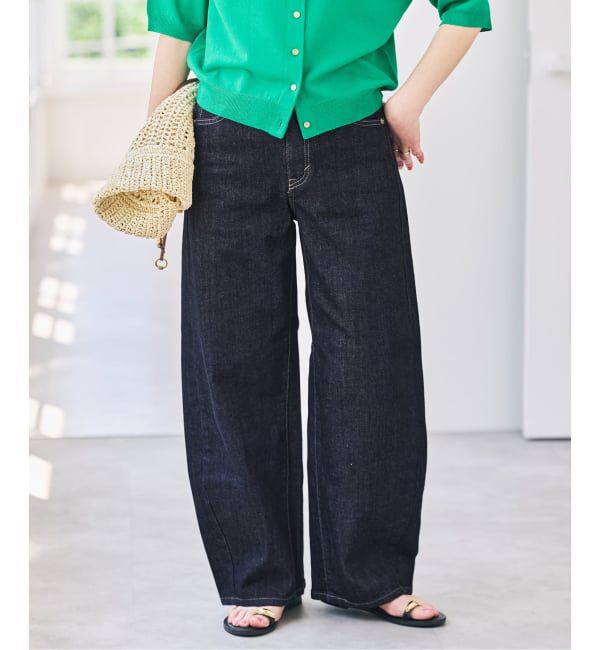 Spick and Span「《追加3》SOMETHING for SS 別注 HANA CURVE TAPERD」|デニム|