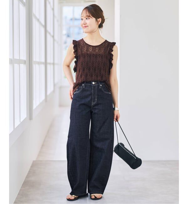Spick and Span「《追加3》SOMETHING for SS 別注 HANA CURVE TAPERD」|デニム|