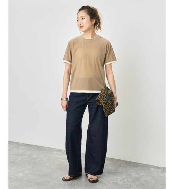 Spick and Span「《追加3》SOMETHING for SS 別注 HANA CURVE TAPERD」|デニム|