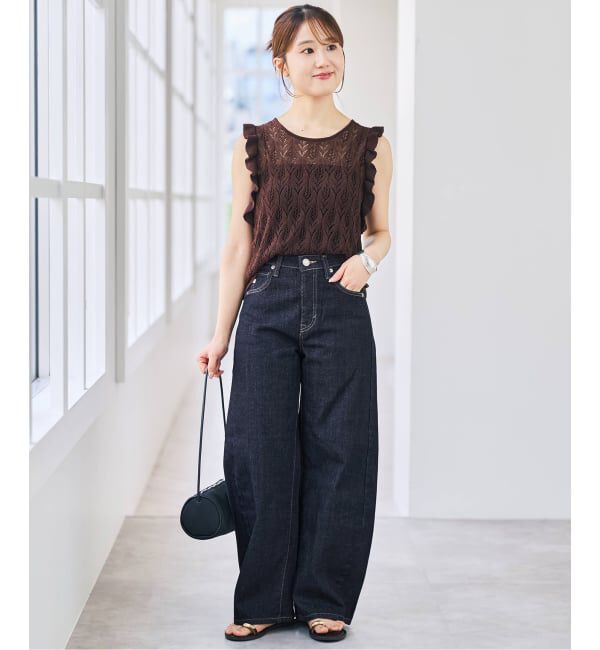 Spick and Span「《追加3》SOMETHING for SS 別注 HANA CURVE TAPERD」|デニム|