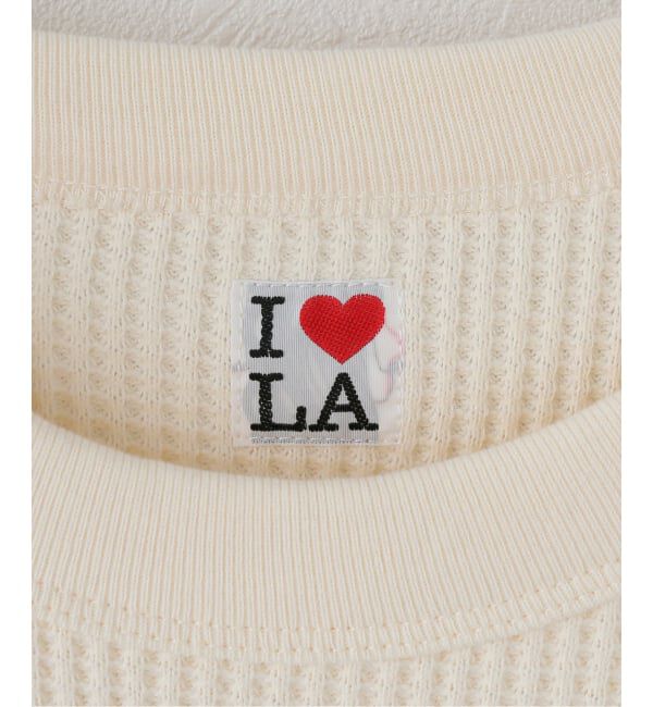 Spick and Span「I LOVE LA / アイラブエルエー waffle raglan 2/3sleeve」|Tシャツ・カットソー|