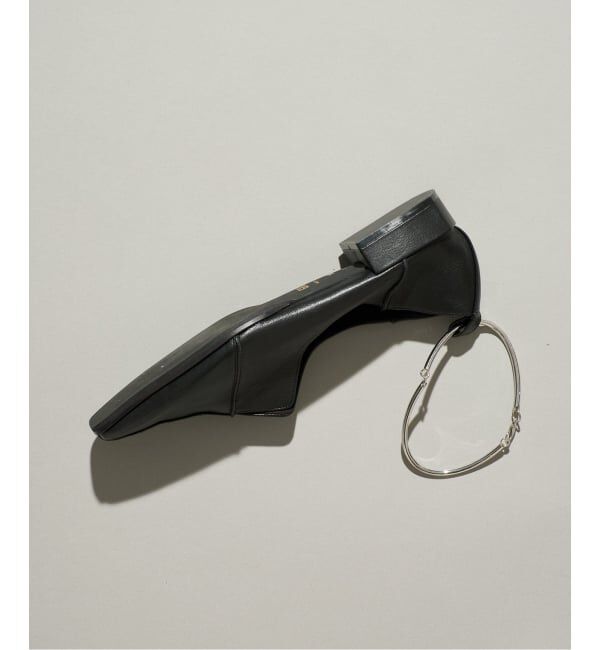 GRISE「《追加/WEB+一部店舗限定》GRISEレザースクエアクロスシームアンクルフラット」|その他|