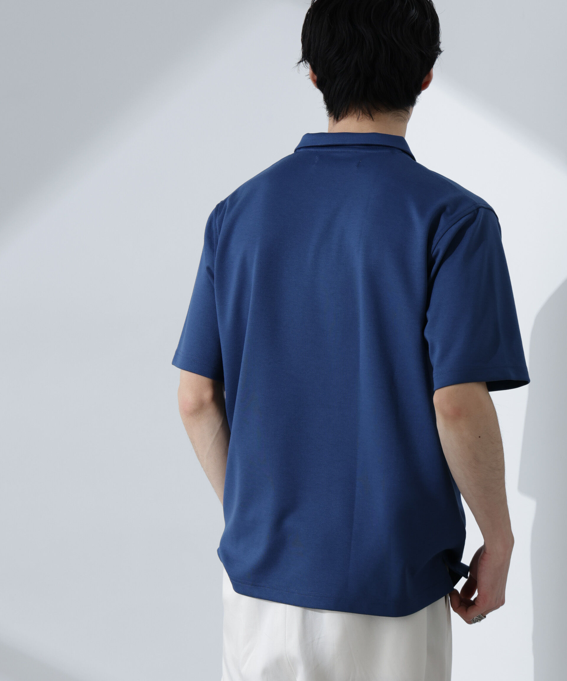 NANO universe「Pe/Ry鹿の子ポロシャツ 半袖」|Tシャツ・カットソー|