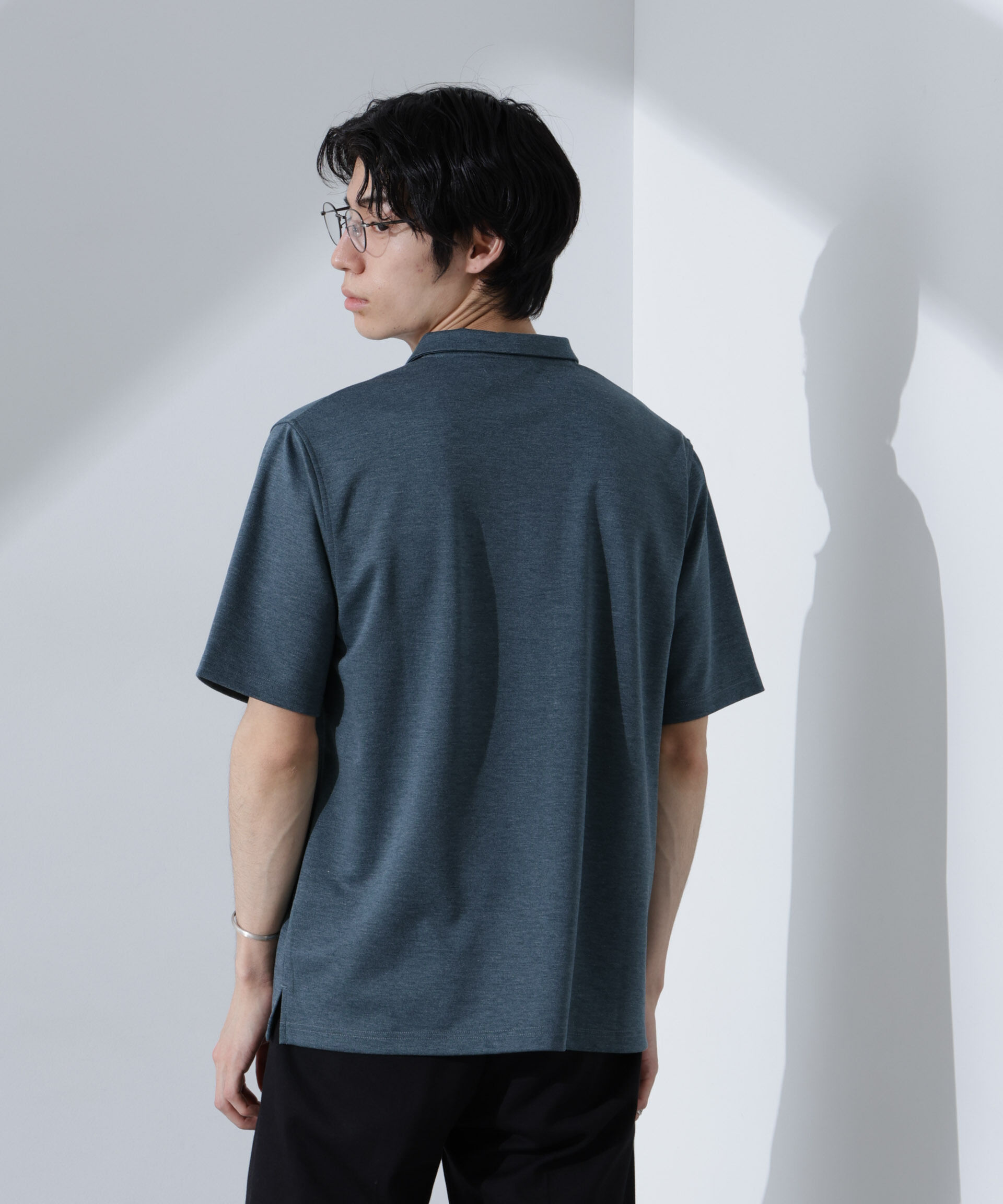NANO universe「Pe/Ry鹿の子ポロシャツ 半袖」|Tシャツ・カットソー|