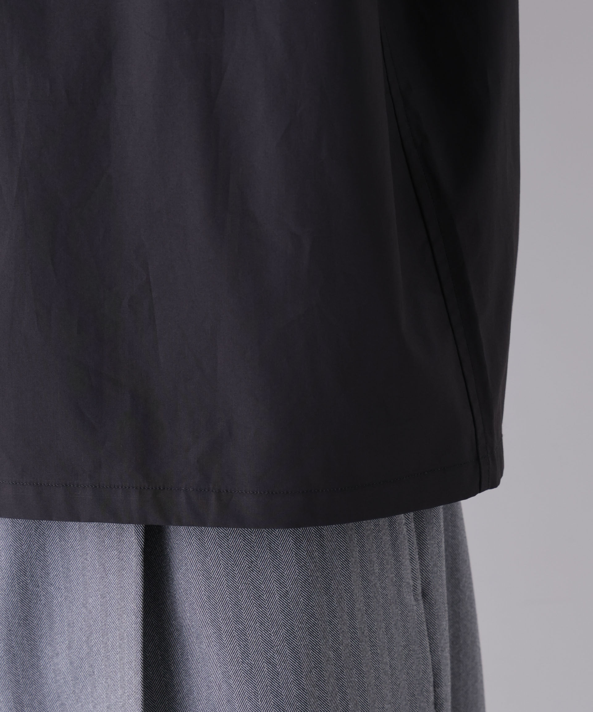 NANO universe「｢James Fabric｣ ボクシークロップドシャツブルゾン」|シャツ・ブラウス|