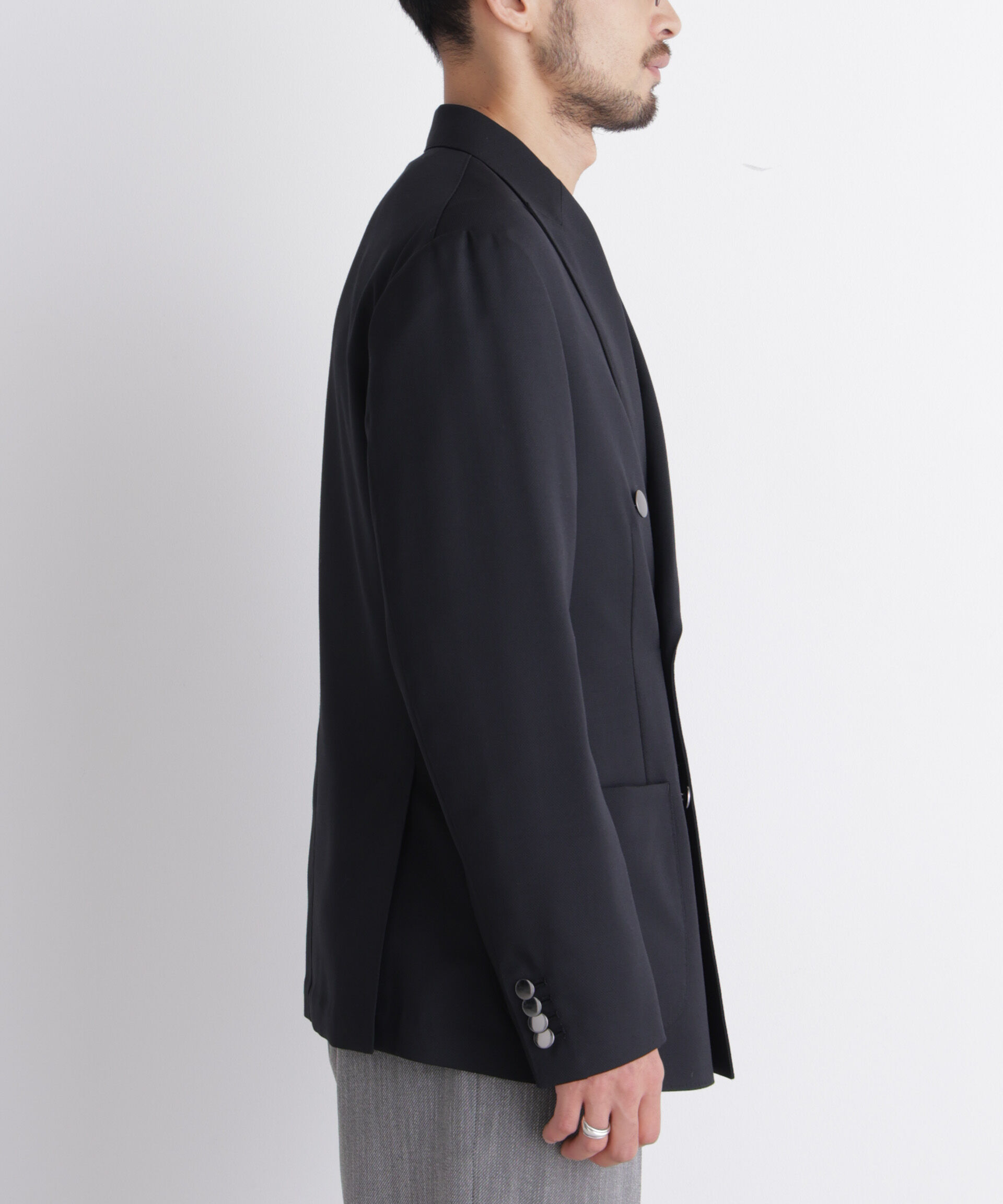 NANO universe「「DamerinoJacket」TWオールシーズンドビーダブルブレストブレザー」|テーラードジャケット|