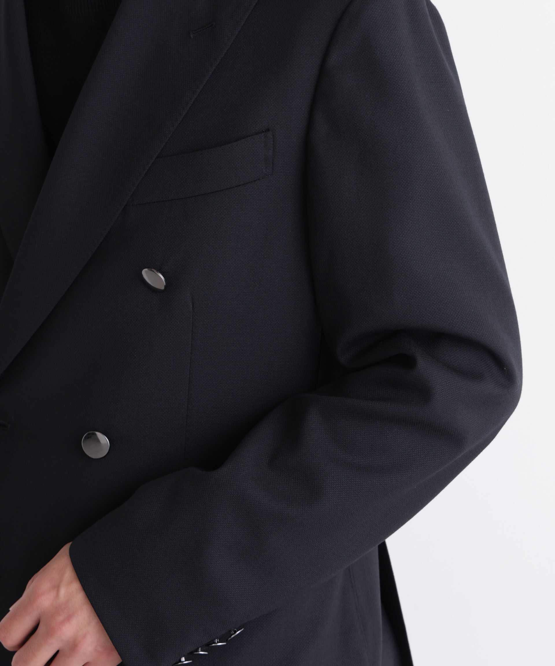 NANO universe「「DamerinoJacket」TWオールシーズンドビーダブルブレストブレザー」|テーラードジャケット|