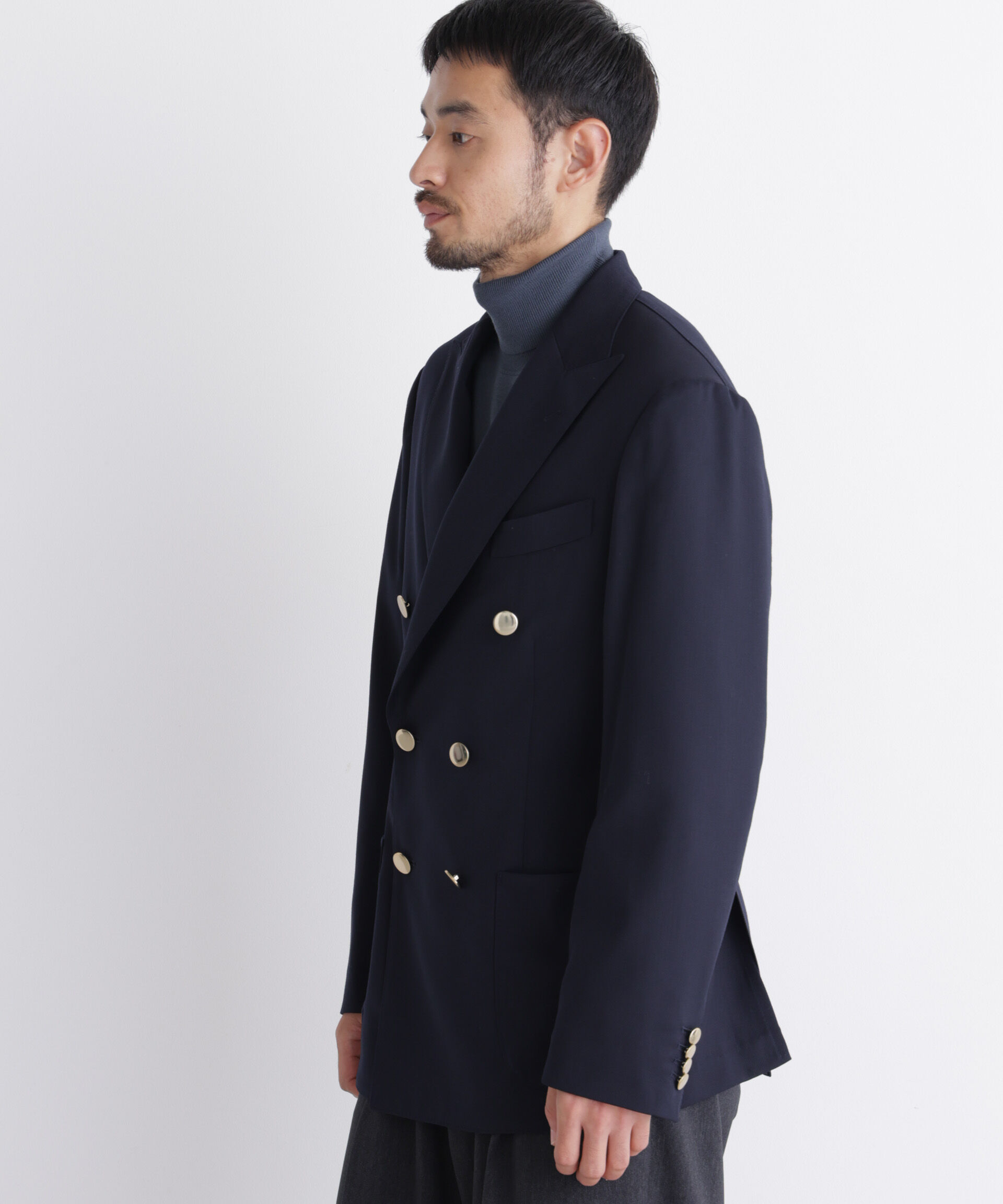 NANO universe「「DamerinoJacket」TWオールシーズンドビーダブルブレストブレザー」|テーラードジャケット|