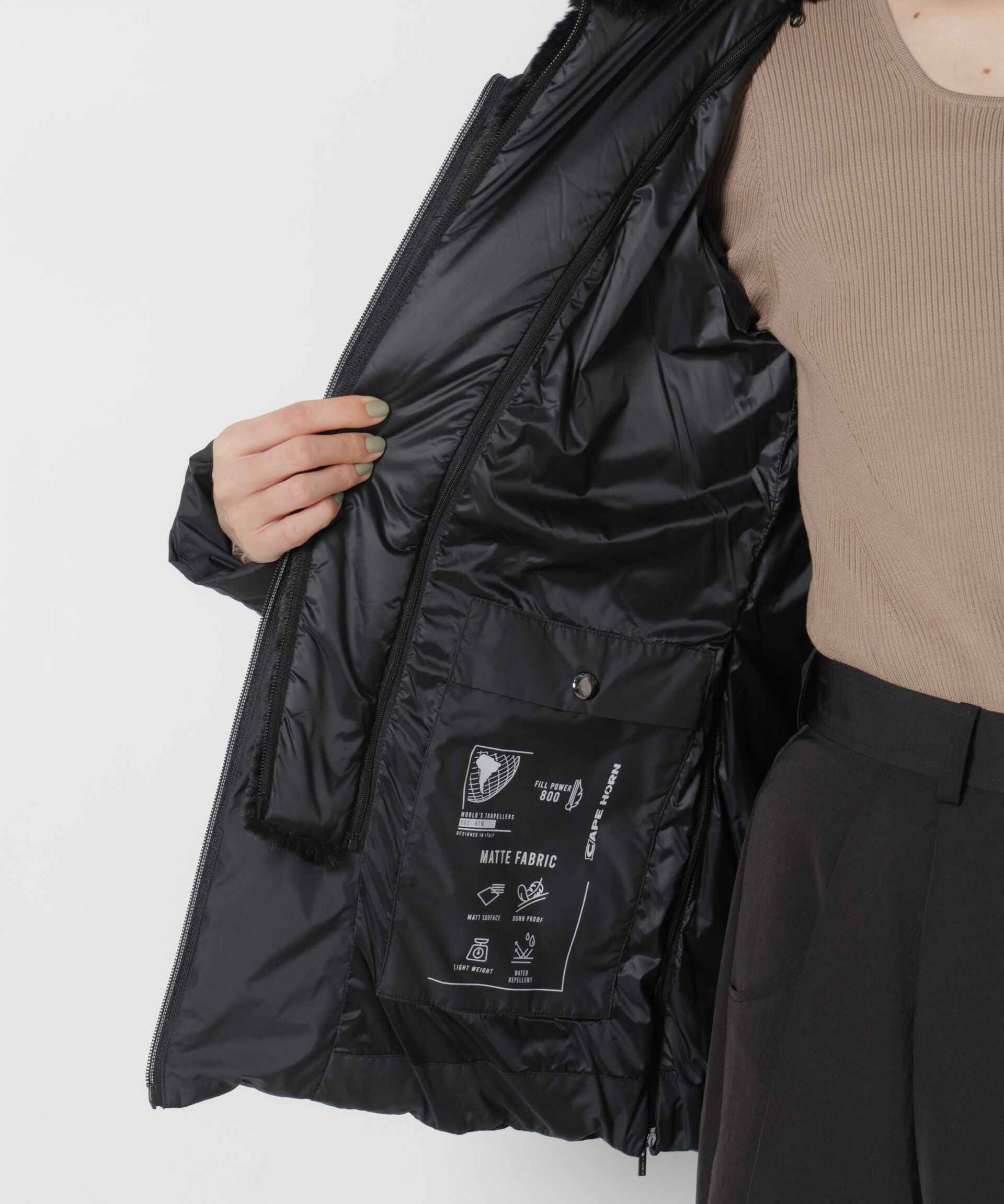 NANO universe「CAPE HORN/別注 ALVAREZ MATT」|ダウン|