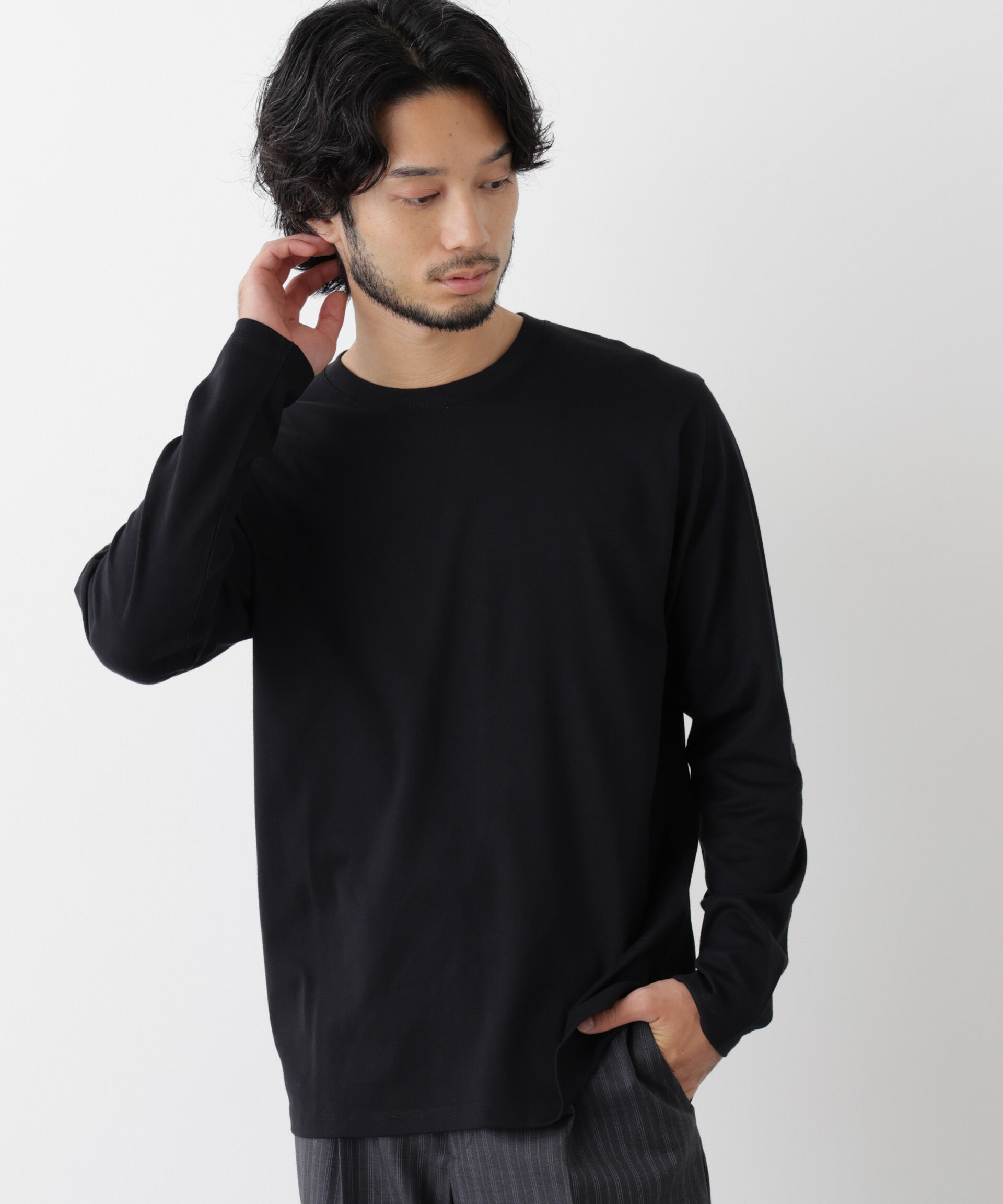 NANO universe「Anti Soaked(R) 汗染み防止 クルーネックTシャツ」|Tシャツ・カットソー|