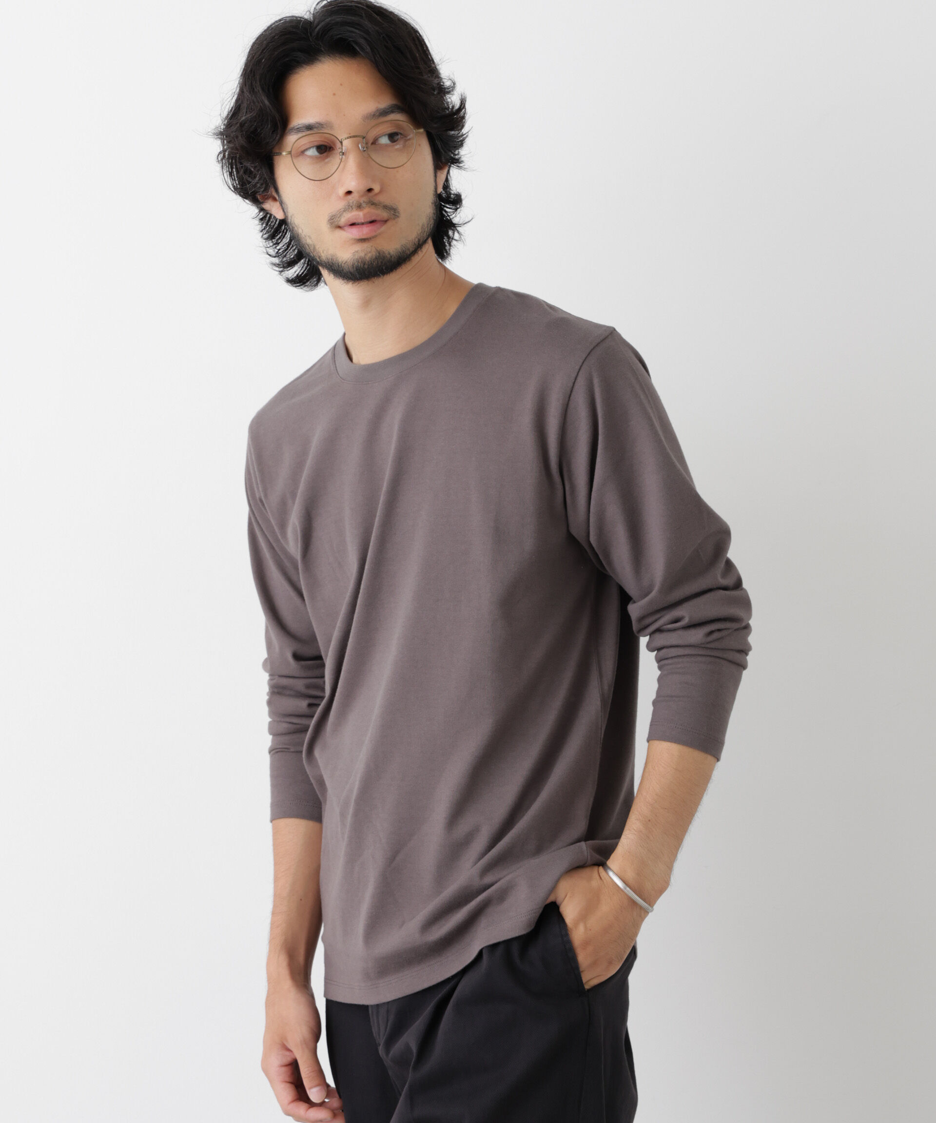 NANO universe「Anti Soaked(R) 汗染み防止 クルーネックTシャツ」|Tシャツ・カットソー|