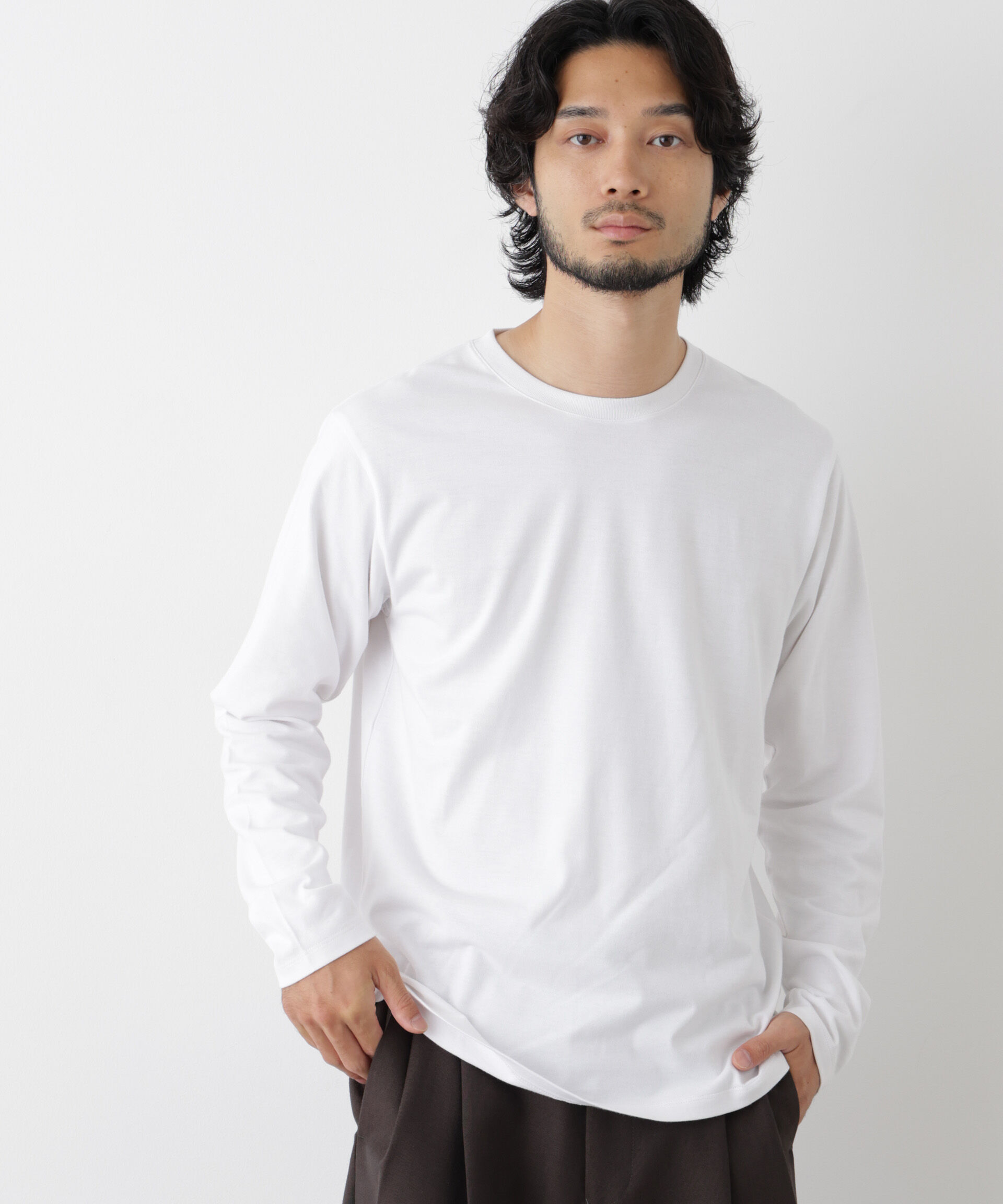 NANO universe「Anti Soaked(R) 汗染み防止 クルーネックTシャツ」|Tシャツ・カットソー|