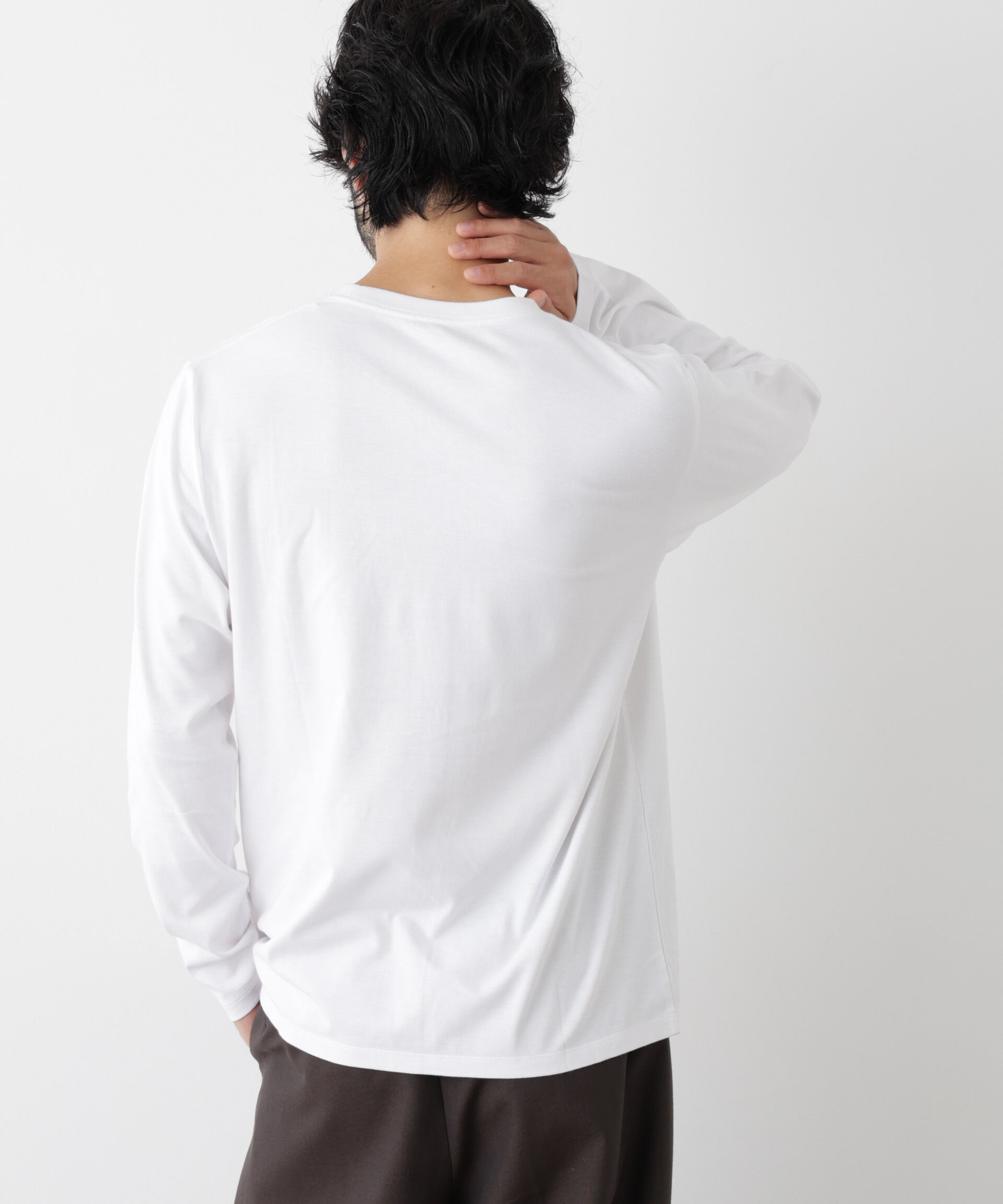 NANO universe「Anti Soaked(R) 汗染み防止 クルーネックTシャツ」|Tシャツ・カットソー|