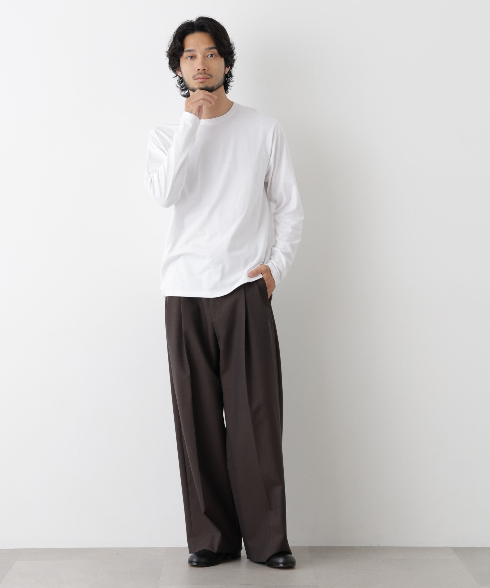 NANO universe「Anti Soaked(R) 汗染み防止 クルーネックTシャツ」|Tシャツ・カットソー|