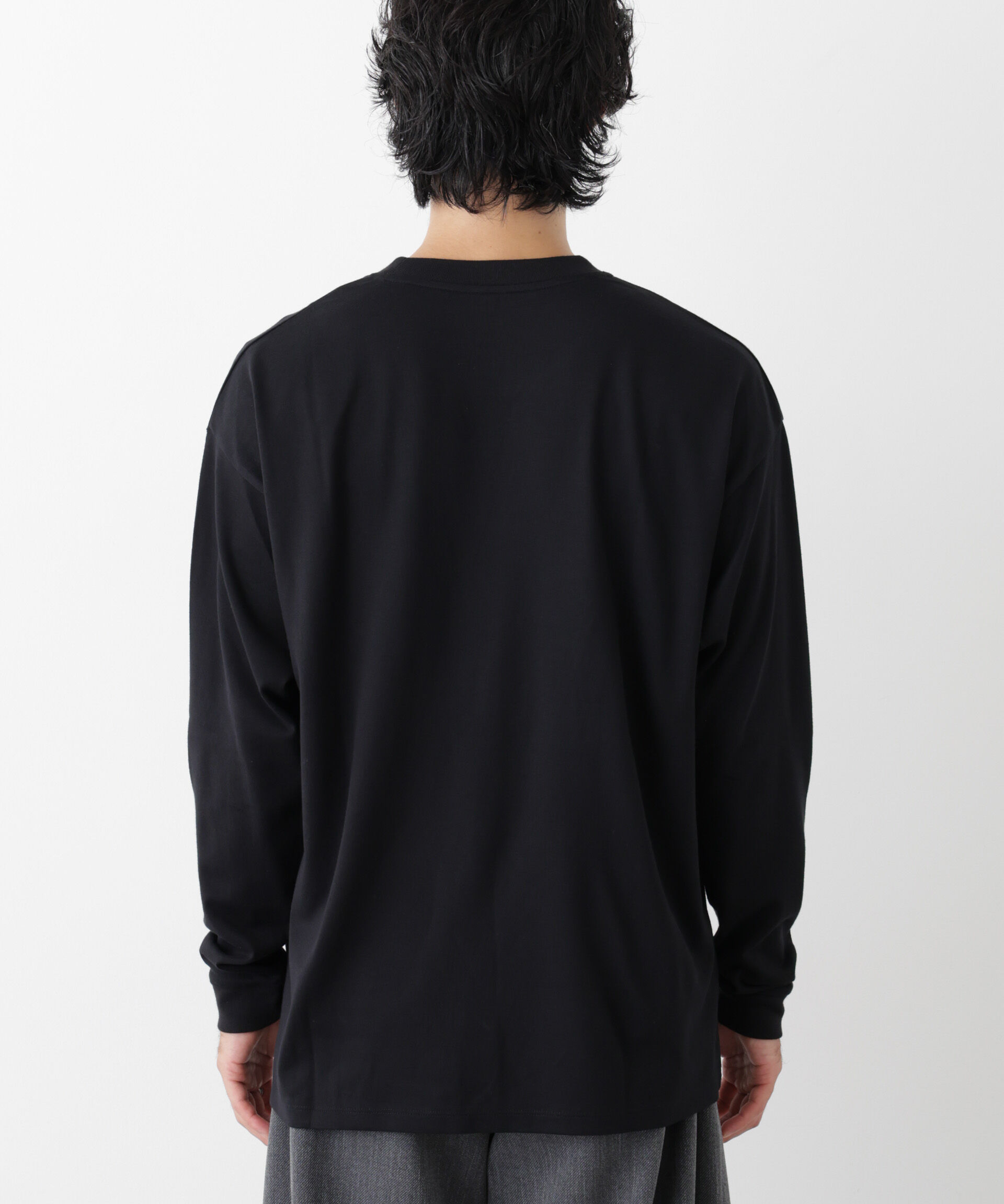 NANO universe「Anti Soaked(R)  汗染み防止 ビッグTシャツ 長袖」|Tシャツ・カットソー|
